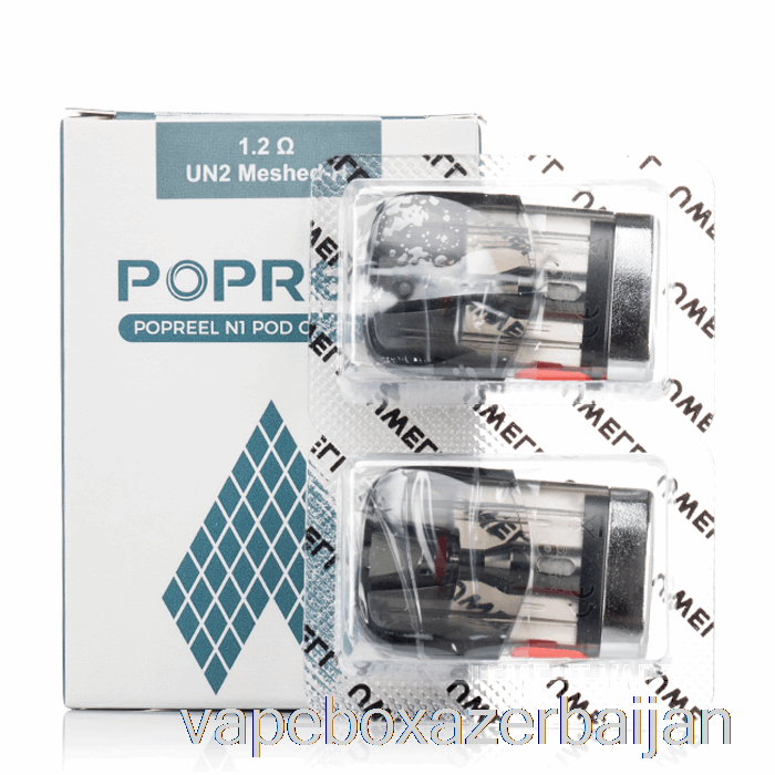 E-Juice Vape Uwell Popreel N1 Replacement Pods 1.2ohm UN2 Coils